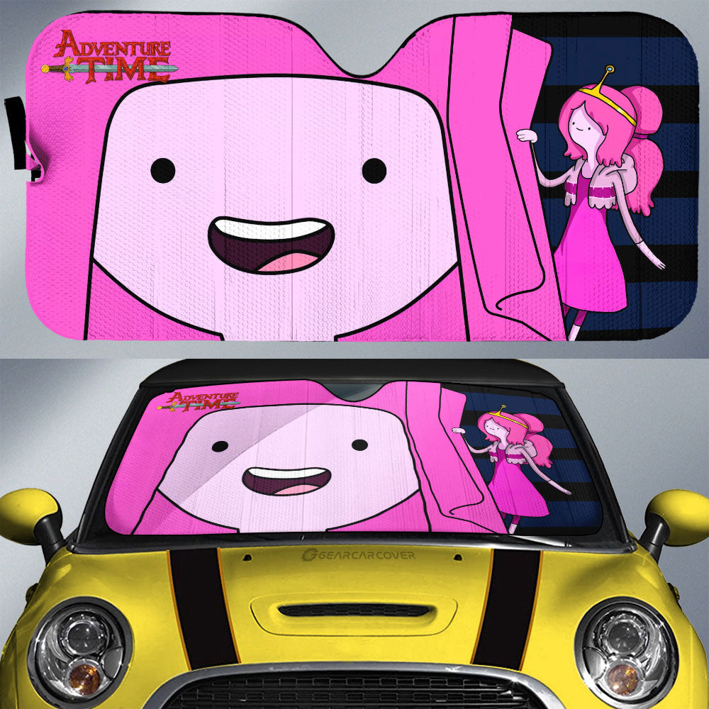 Princess Bubblegum Car Sunshade Custom Adventure Time Car Accessories - Gearcarcover - 1