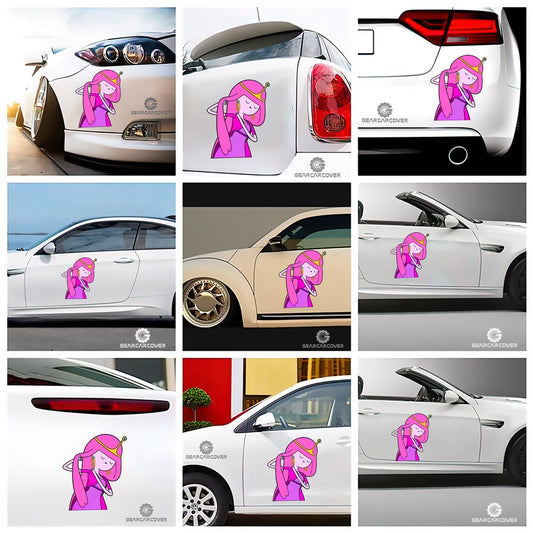 Princess Bubblegum Funny Car Sticker Custom Adventure Time - Gearcarcover - 2