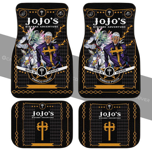 Pucci Car Floor Mats Custom JoJo's Bizarre Anime Car Interior Accessories - Gearcarcover - 2