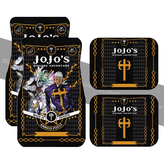 Pucci Car Floor Mats Custom JoJo's Bizarre Anime Car Interior Accessories - Gearcarcover - 1