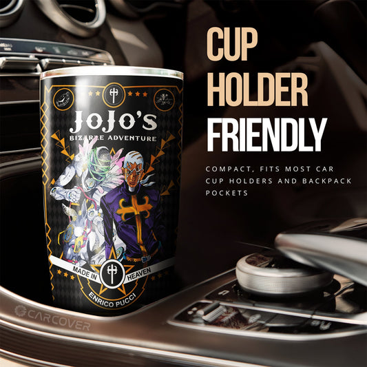 Pucci Tumbler Cup Custom JoJo's Bizarre Anime Car Interior Accessories - Gearcarcover - 2