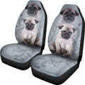 Pug Car Seat Covers Custom Vintage Car Accessories For Dog Lovers - Gearcarcover - 3