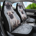 Pug Car Seat Covers Custom Vintage Car Accessories For Dog Lovers - Gearcarcover - 1