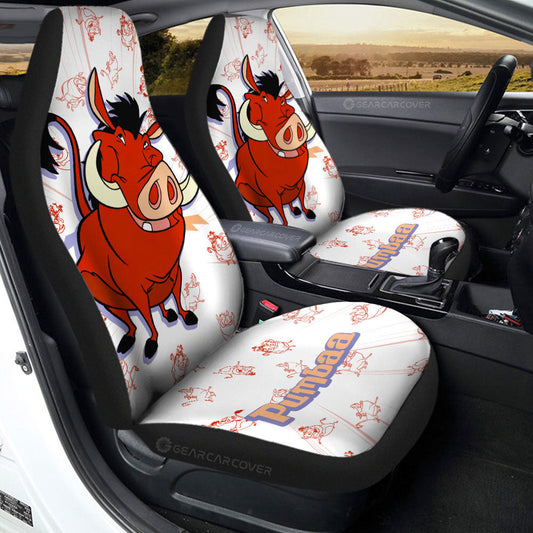 Pumbaa Car Seat Covers Custom Cartoon Car Accessories - Gearcarcover - 1