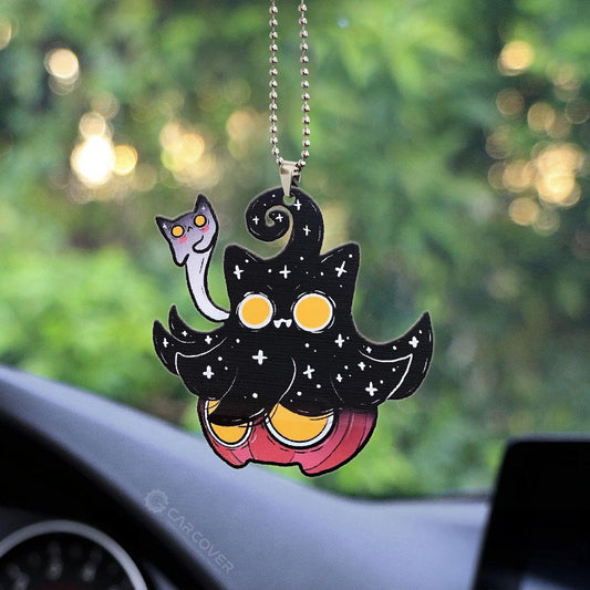 Pumpkaboo Cat Ornament Custom Halloween Ghost Car Accessories - Gearcarcover - 2