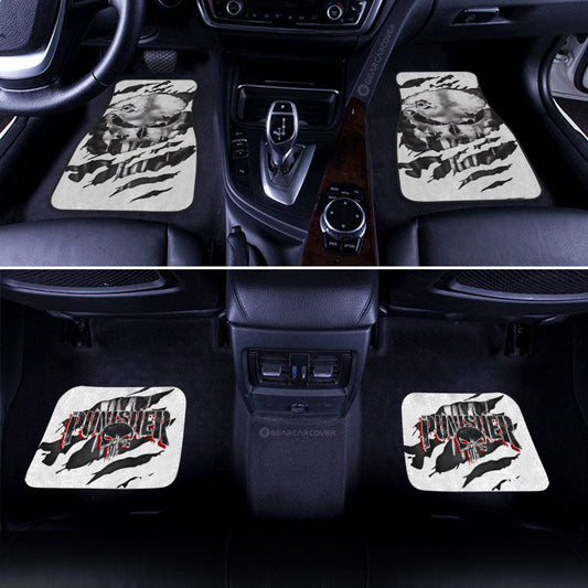 Punisher Car Floor Mats Custom Uniform Car Accessories - Gearcarcover - 2