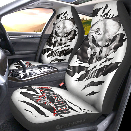 Punisher Car Seat Covers Custom Uniform Car Accessories - Gearcarcover - 2