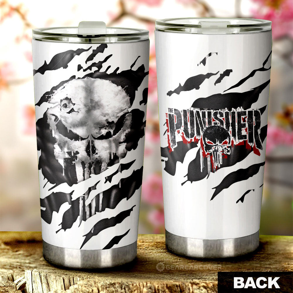 Punisher Tumbler Cup Custom Uniform Car Accessories - Gearcarcover - 1