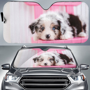 Puppy Australian Shepherd Car Sunshade Custom Car Accessories - Gearcarcover - 1