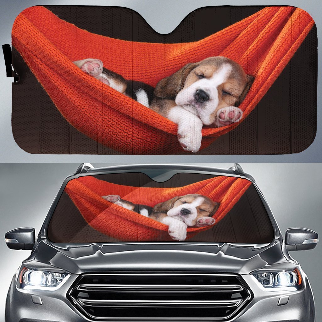 Puppy Beagle Car Sunshade Custom Car Accessories - Gearcarcover - 1