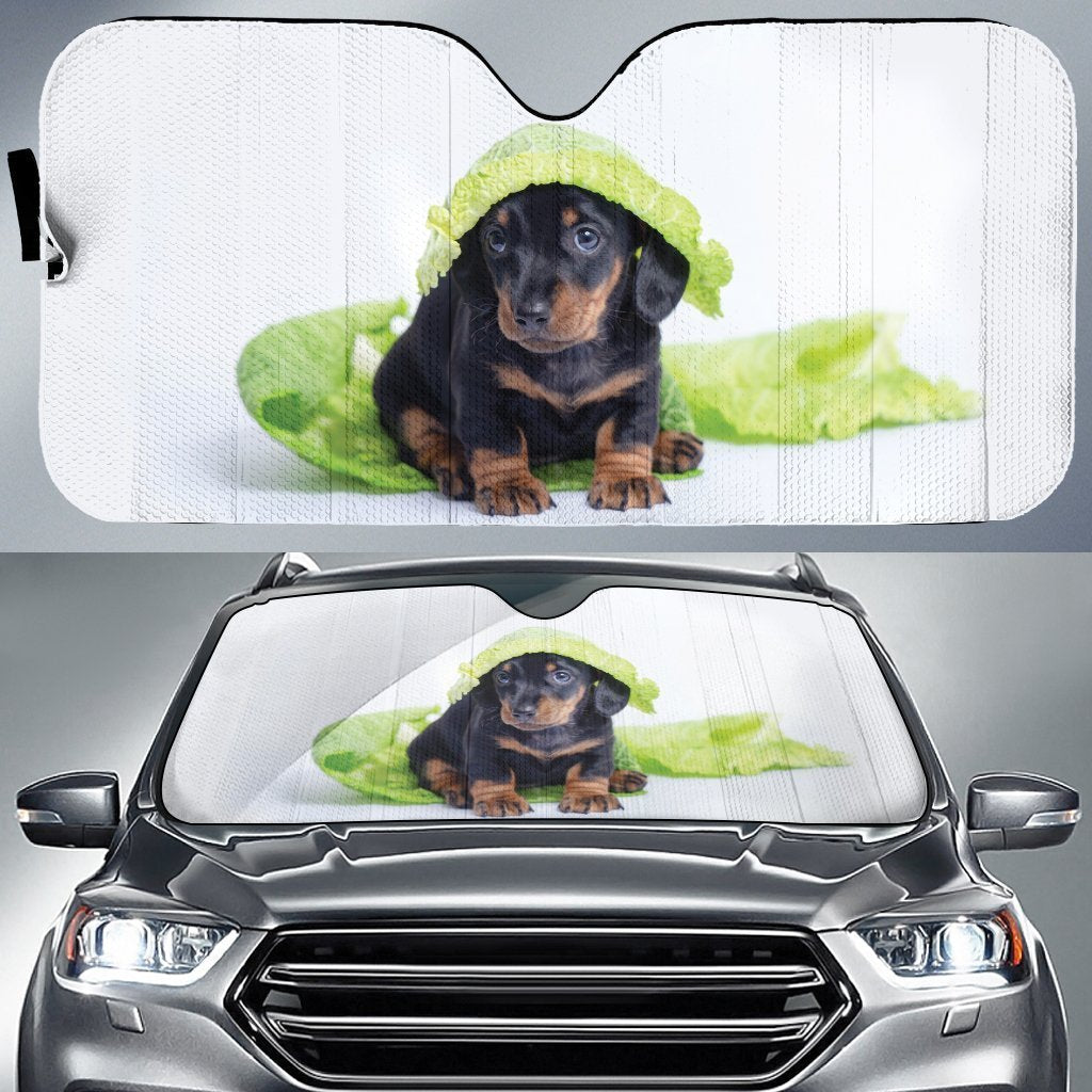 Puppy Dachshund Car Sunshade Custom Car Accessories - Gearcarcover - 1