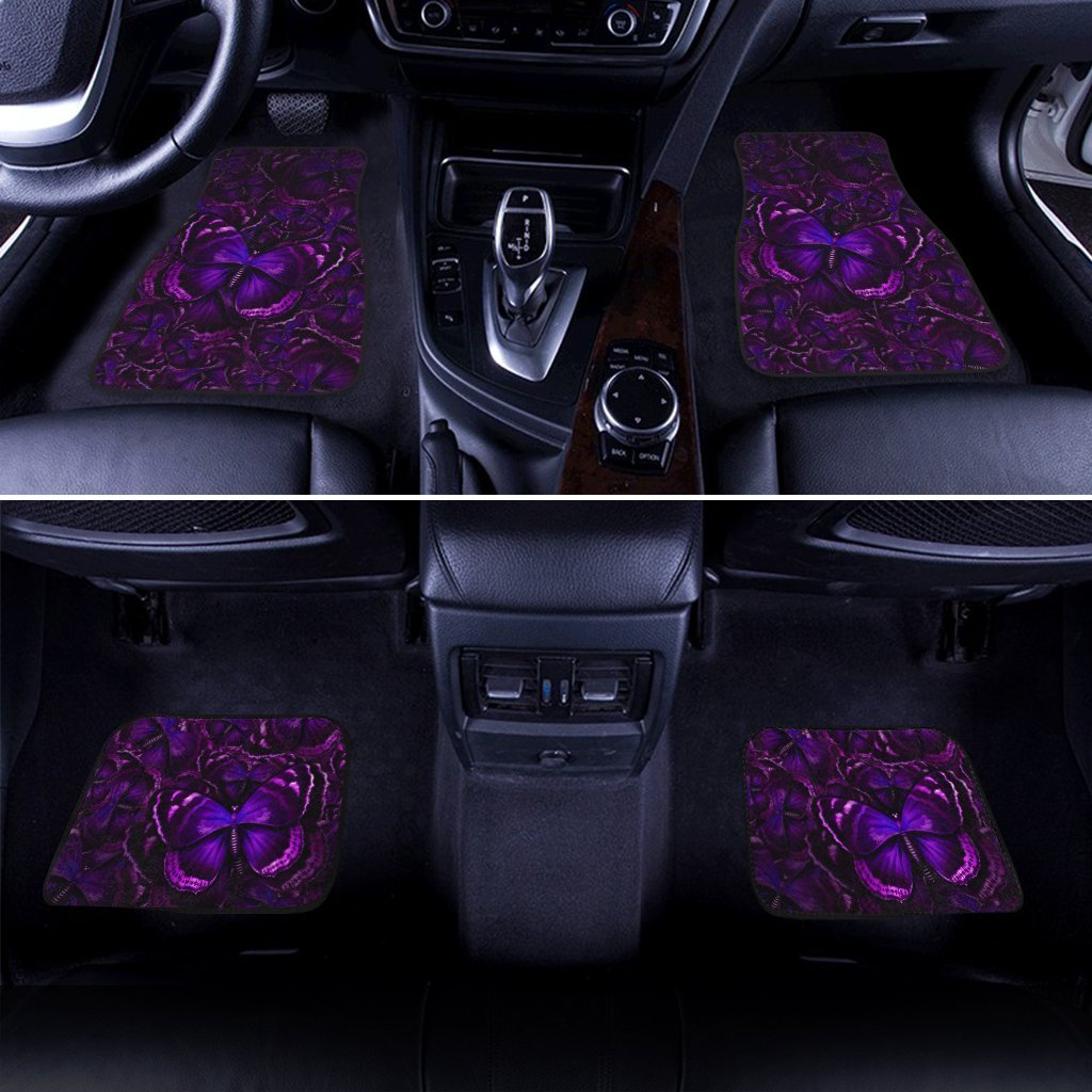 Purple Butterfly Car Floor Mats Custom Car Accessories - Gearcarcover - 2