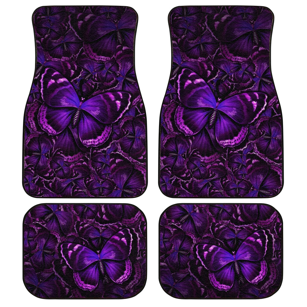 Purple Butterfly Car Floor Mats Custom Car Accessories - Gearcarcover - 1
