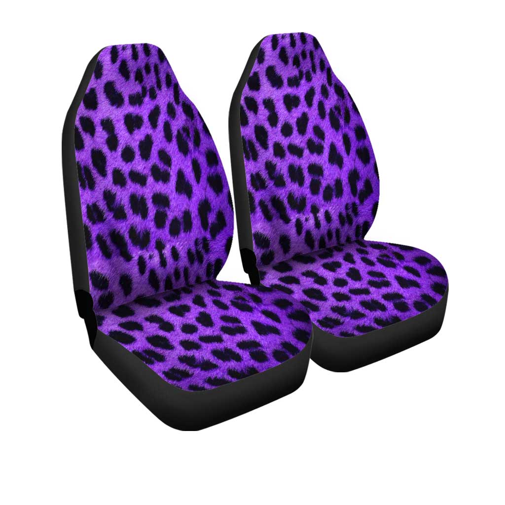Purple Cheetah Skin Car Seat Covers Custom Printed Car Accessories - Gearcarcover - 3