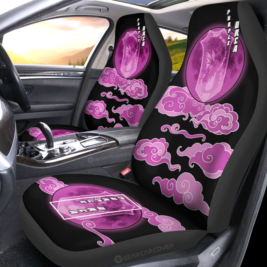 Purple Orca Car Seat Covers Custom Anime Black Clover Car Interior Accessories - Gearcarcover - 2