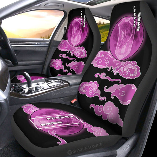 Purple Orca Car Seat Covers Custom Anime Black Clover Car Interior Accessories - Gearcarcover - 2