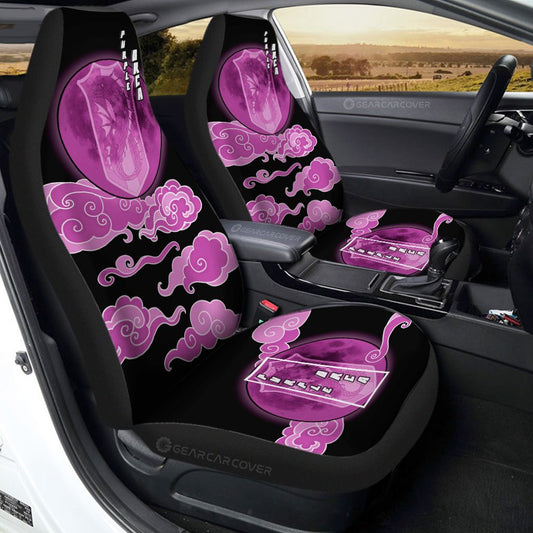 Purple Orca Car Seat Covers Custom Anime Black Clover Car Interior Accessories - Gearcarcover - 1