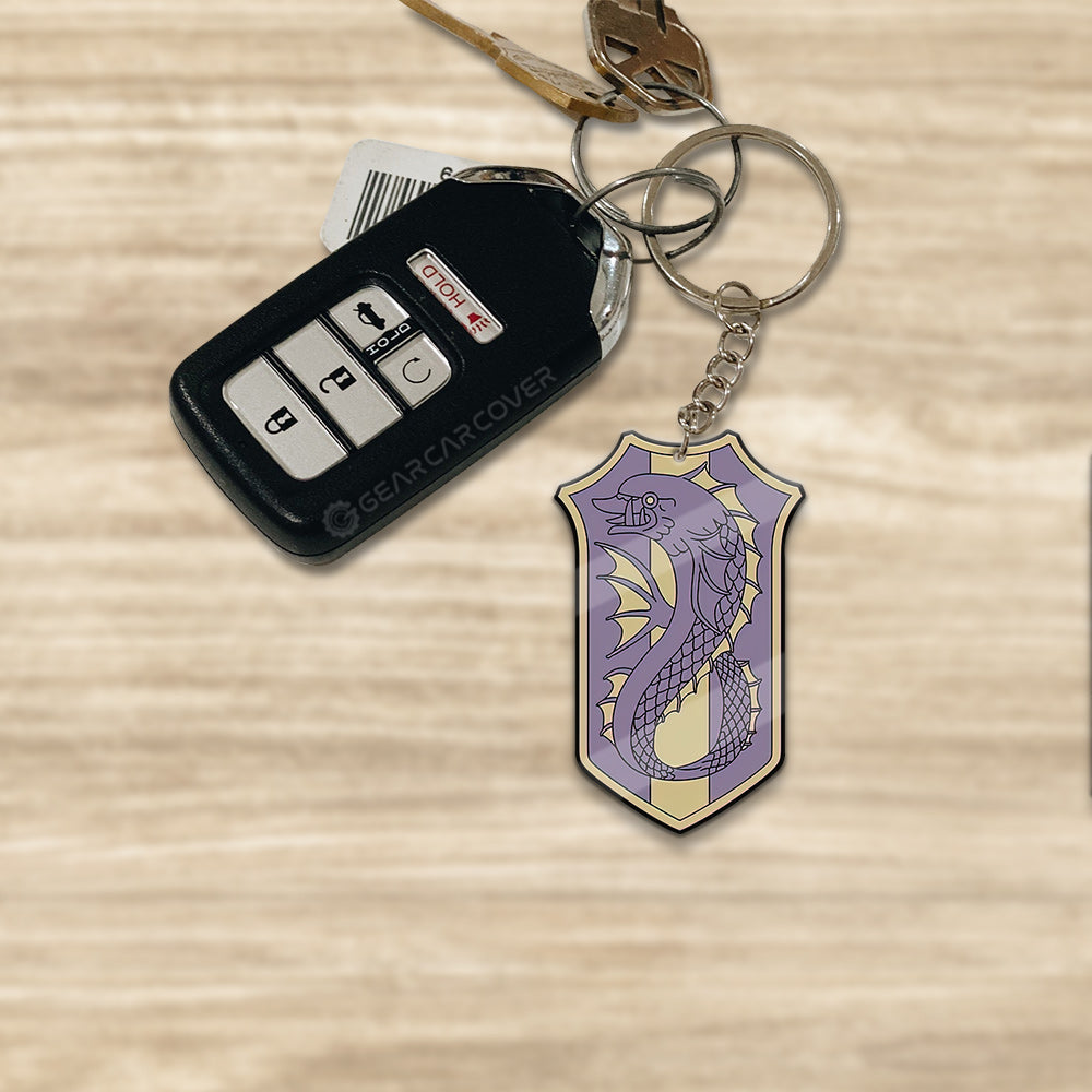 Purple Orca Keychain Custom Black Clover Anime Car Accessories - Gearcarcover - 1