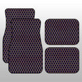 Purple Pattern Car Floor Mats Custom Honeycomb Background Car Accessories - Gearcarcover - 3