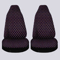 Purple Pattern Car Seat Covers Custom Honeycomb Background Car Accessories - Gearcarcover - 2