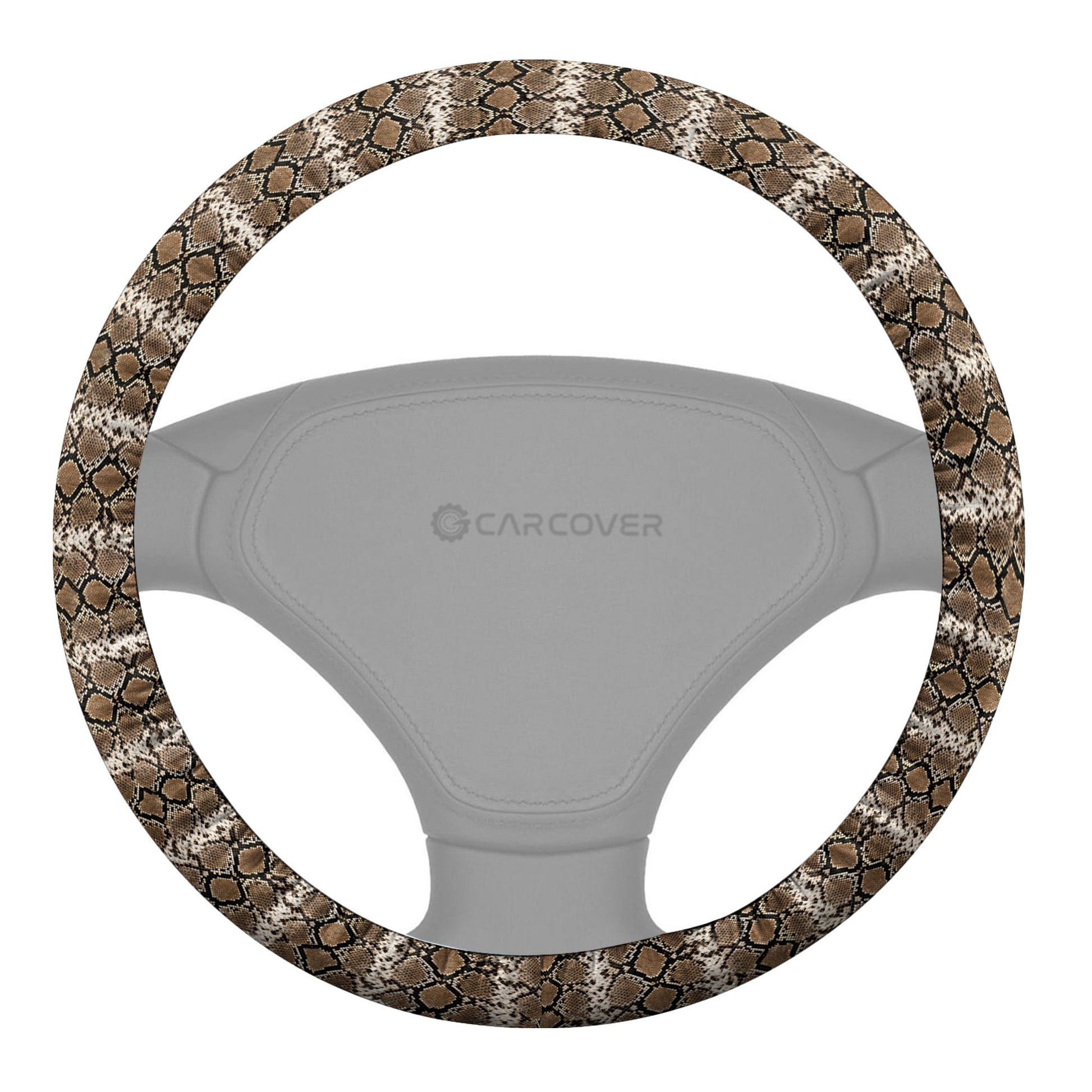 Python Skin Steering Wheel Cover Custom Animal Skin Printed Car Interior Accessories - Gearcarcover - 1