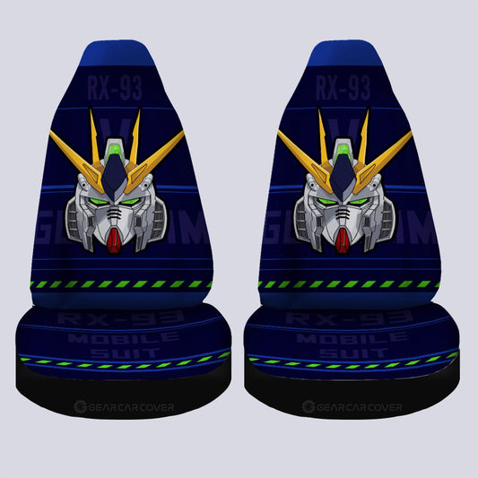 RX-93 _ Gundam Car Seat Covers Custom Gundam Anime Car Accessories - Gearcarcover - 1