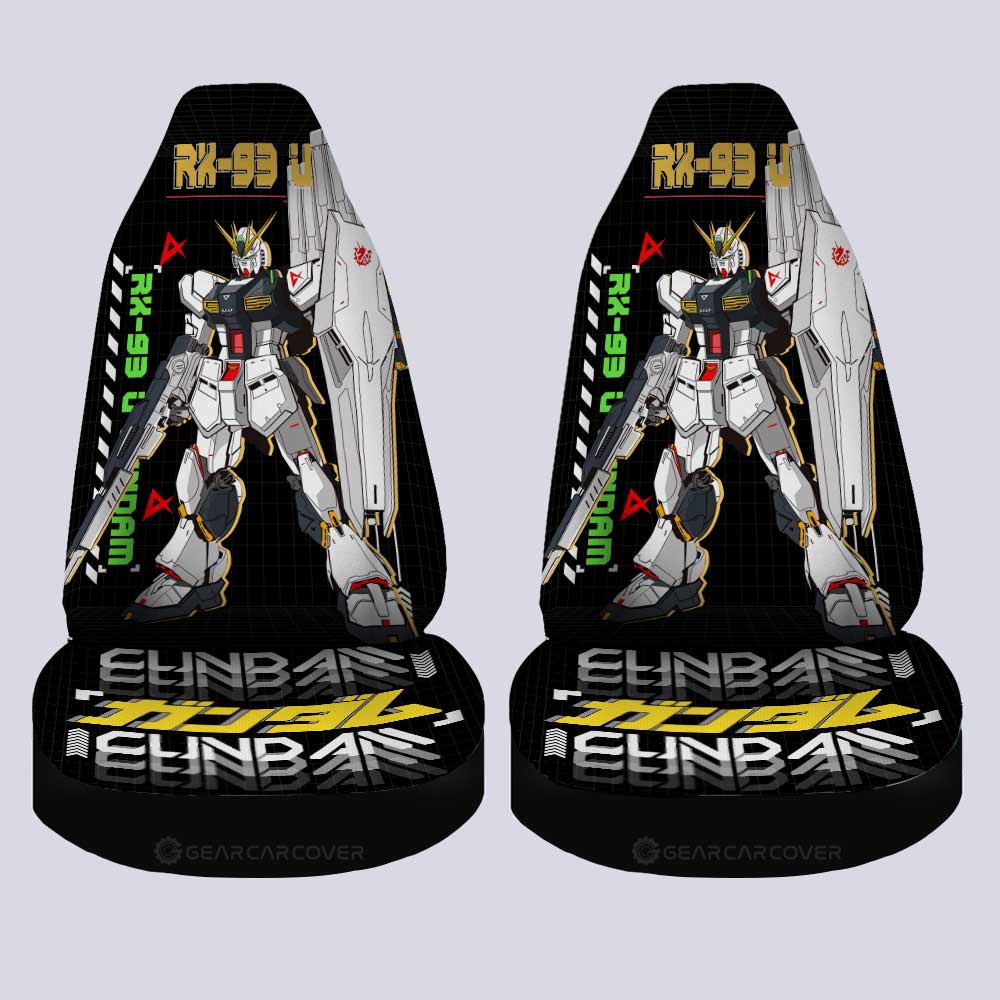 RX-93 _ Gundam Car Seat Covers Custom Gundam Anime Car Accessories - Gearcarcover - 2