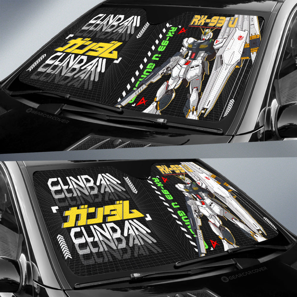 RX-93 _ Gundam Car Sunshade Custom Gundam Anime Car Interior Accessories - Gearcarcover - 3