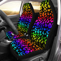 Rainbow Wild Cheetah Print Car Seat Covers Custom Car Accessories - Gearcarcover - 1