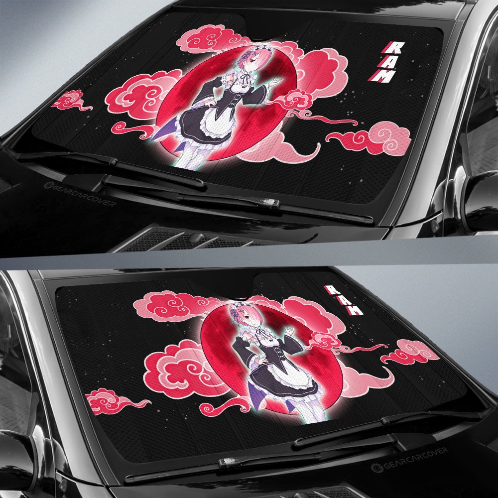 Ram Car Sunshade Custom Re:Zero Anime Car Accessoriess - Gearcarcover - 2