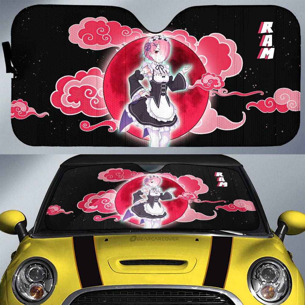 Ram Car Sunshade Custom Re:Zero Anime Car Accessoriess - Gearcarcover - 1