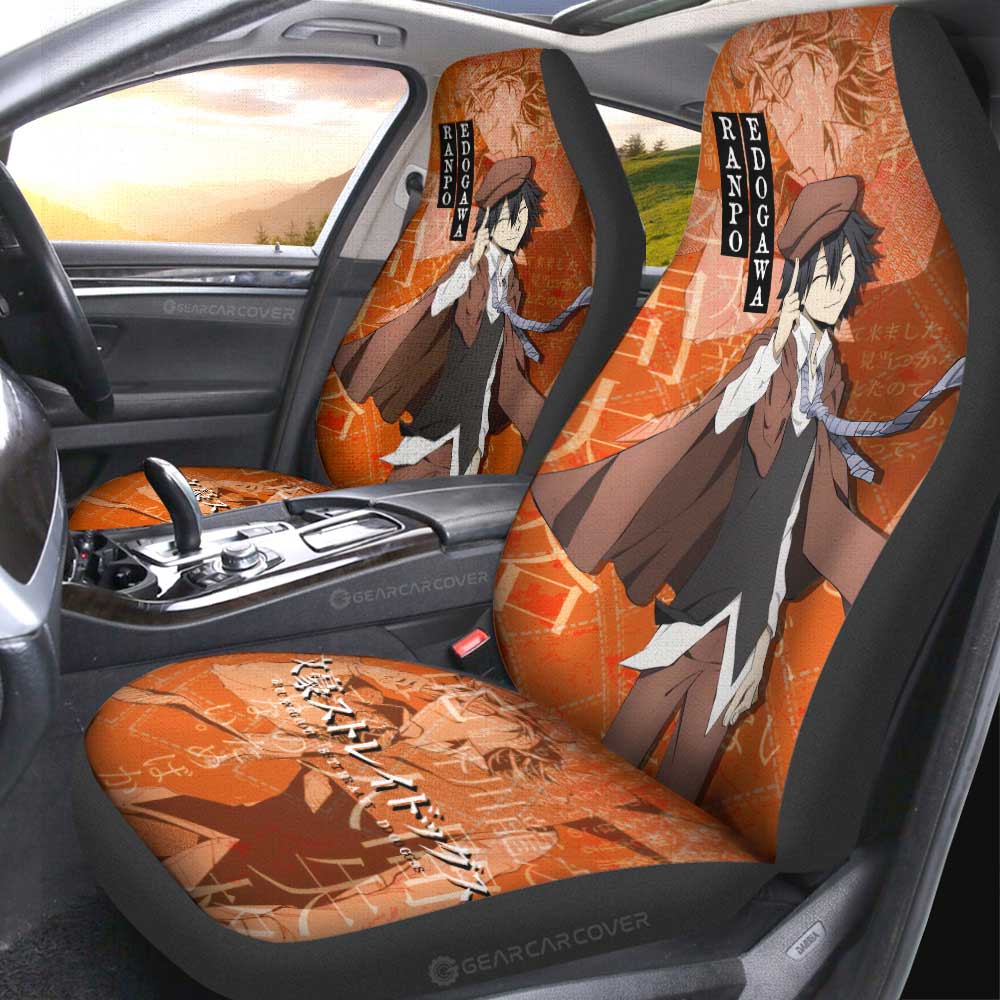 Ranpo Edogawa Car Seat Covers Custom Bungou Stray Dogs Anime Car Accessories - Gearcarcover - 4