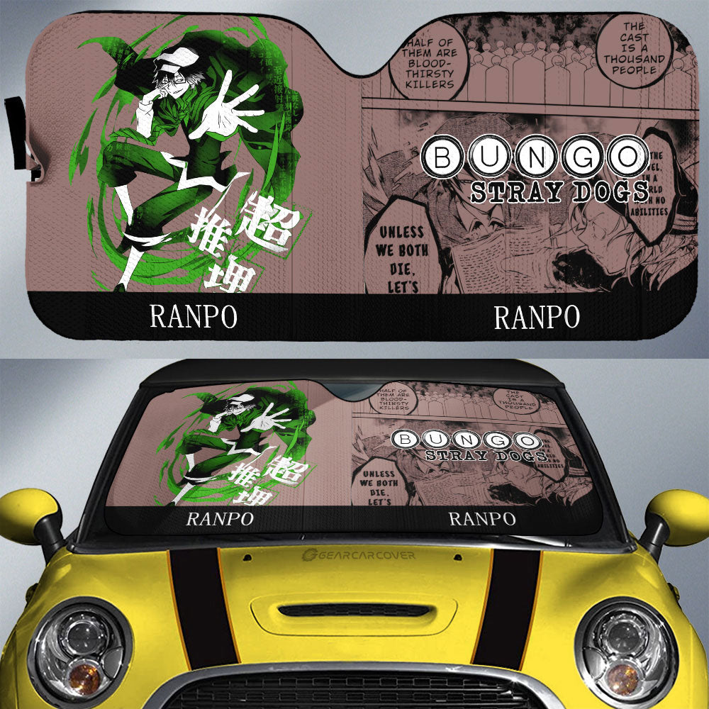Ranpo Edogawa Car Sunshade Custom Bungou Stray Dogs Anime Car Interior Accessories - Gearcarcover - 1