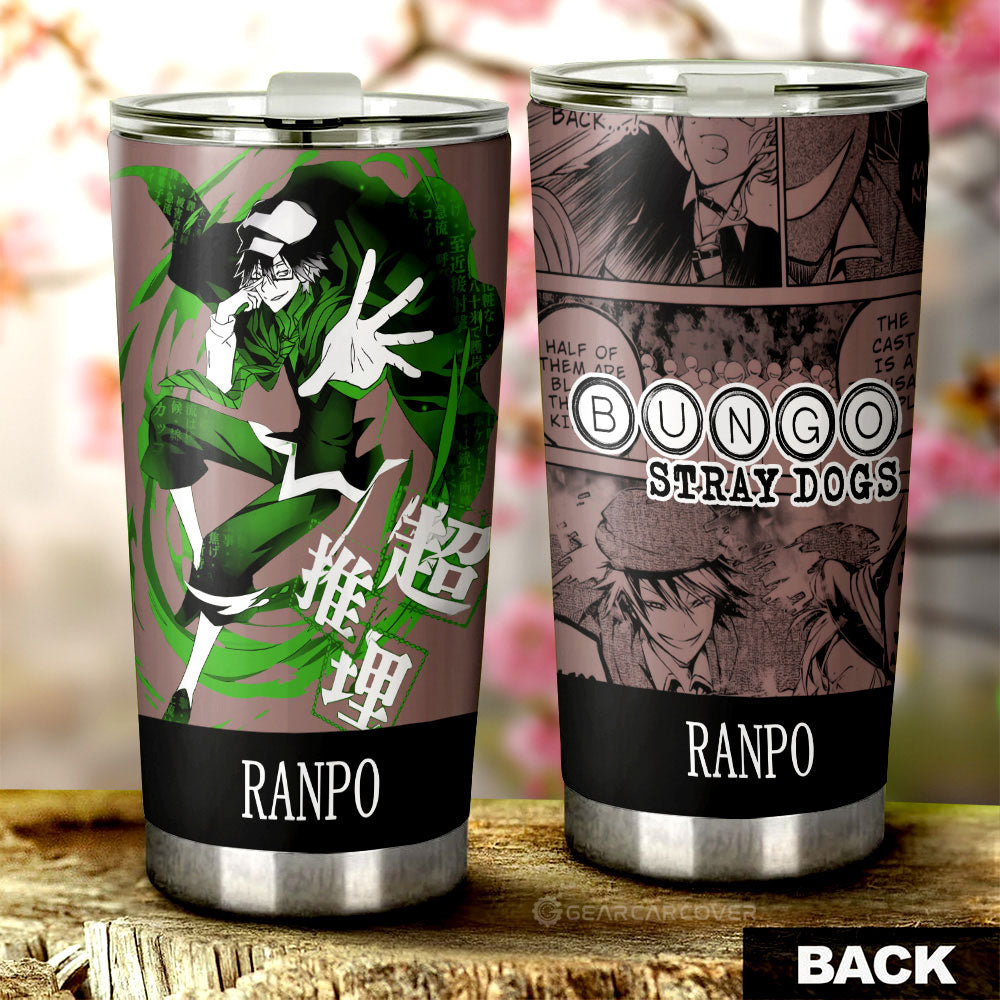 Ranpo Edogawa Tumbler Cup Custom Bungou Stray Dogs Anime Car Interior Accessories - Gearcarcover - 1