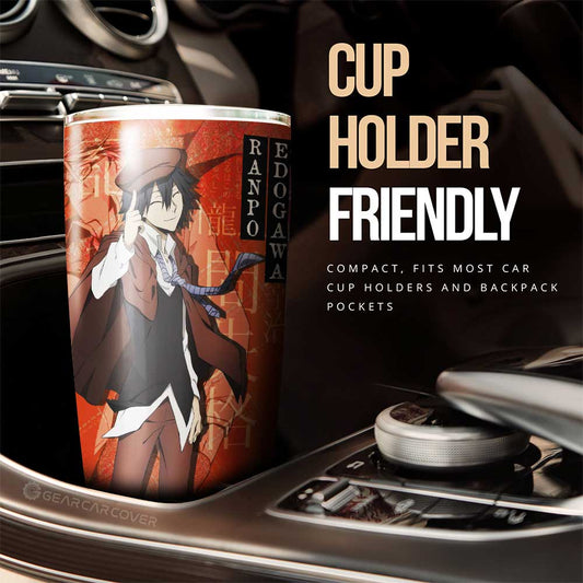 Ranpo Edogawa Tumbler Cup Custom Bungou Stray Dogs Anime Car Interior Accessories - Gearcarcover - 2