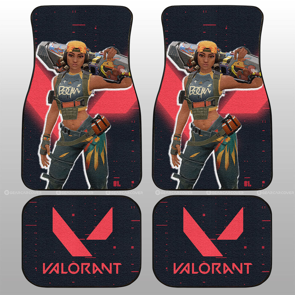 Raze Car Floor Mats Custom Valorant Agent - Gearcarcover - 1