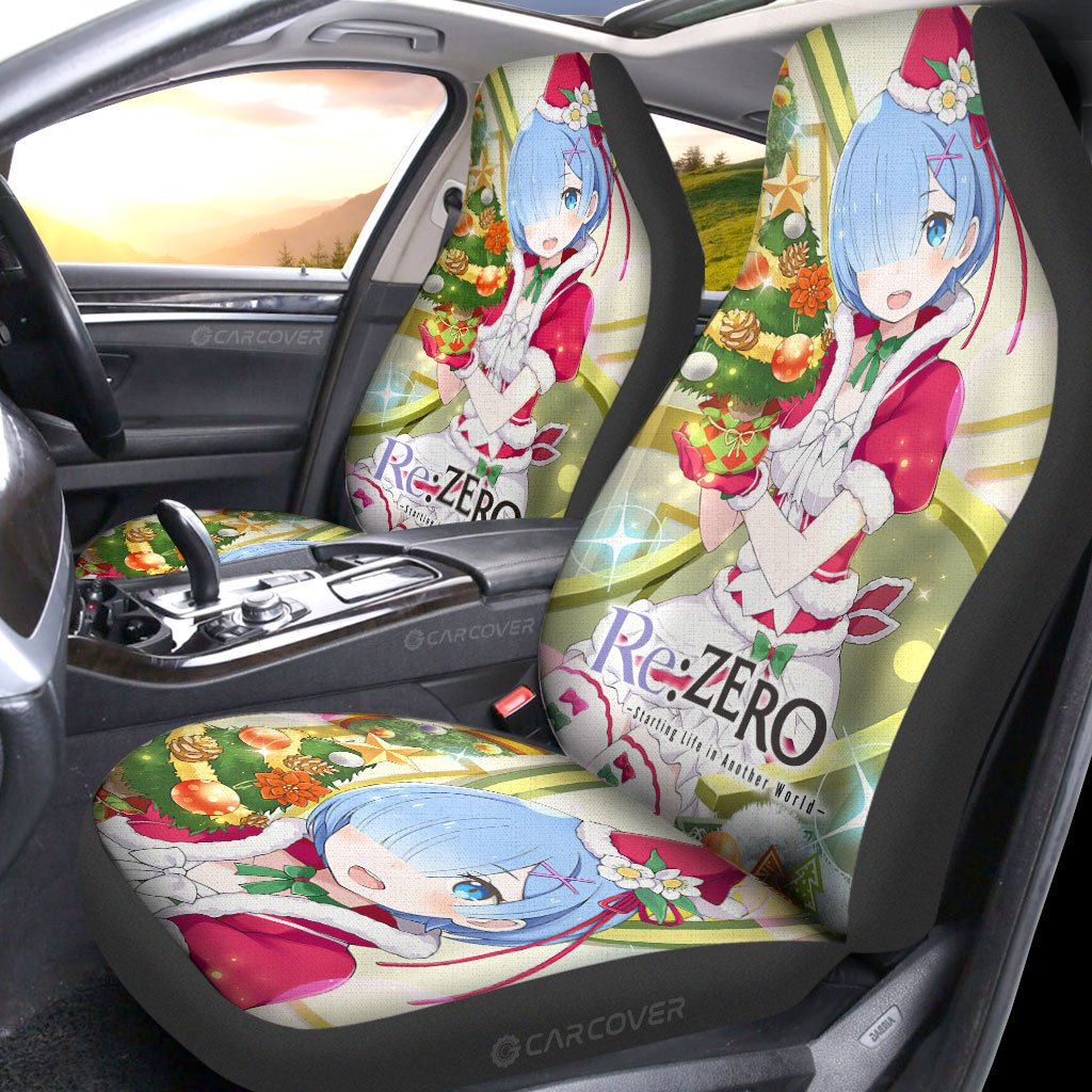 Re:Zero Rem Car Seat Covers Custom Christmas Anime Car Accessories - Gearcarcover - 2
