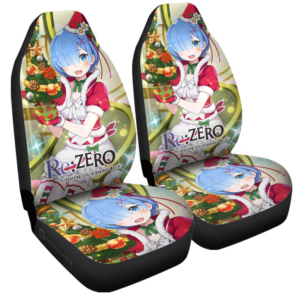 Re:Zero Rem Car Seat Covers Custom Christmas Anime Car Accessories - Gearcarcover - 3