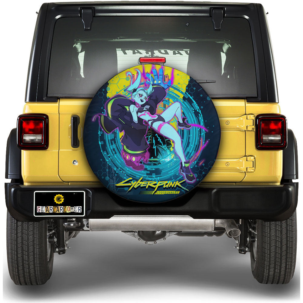 Rebecca Spare Tire Cover Custom Cyberpunk Anime - Gearcarcover - 1