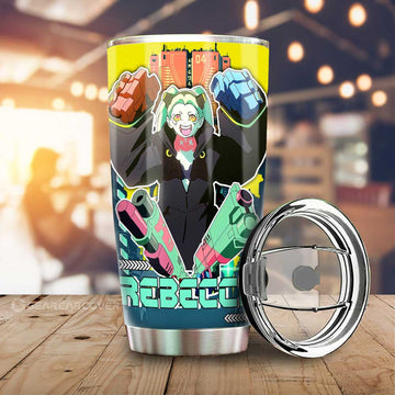 Rebecca Tumbler Cup Custom Cyberpunk Anime - Gearcarcover - 1