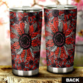 Red And Black Sunflower Tumbler Cup Custom Car Decoration - Gearcarcover - 3