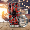 Red And Black Sunflower Tumbler Cup Custom Car Decoration - Gearcarcover - 1