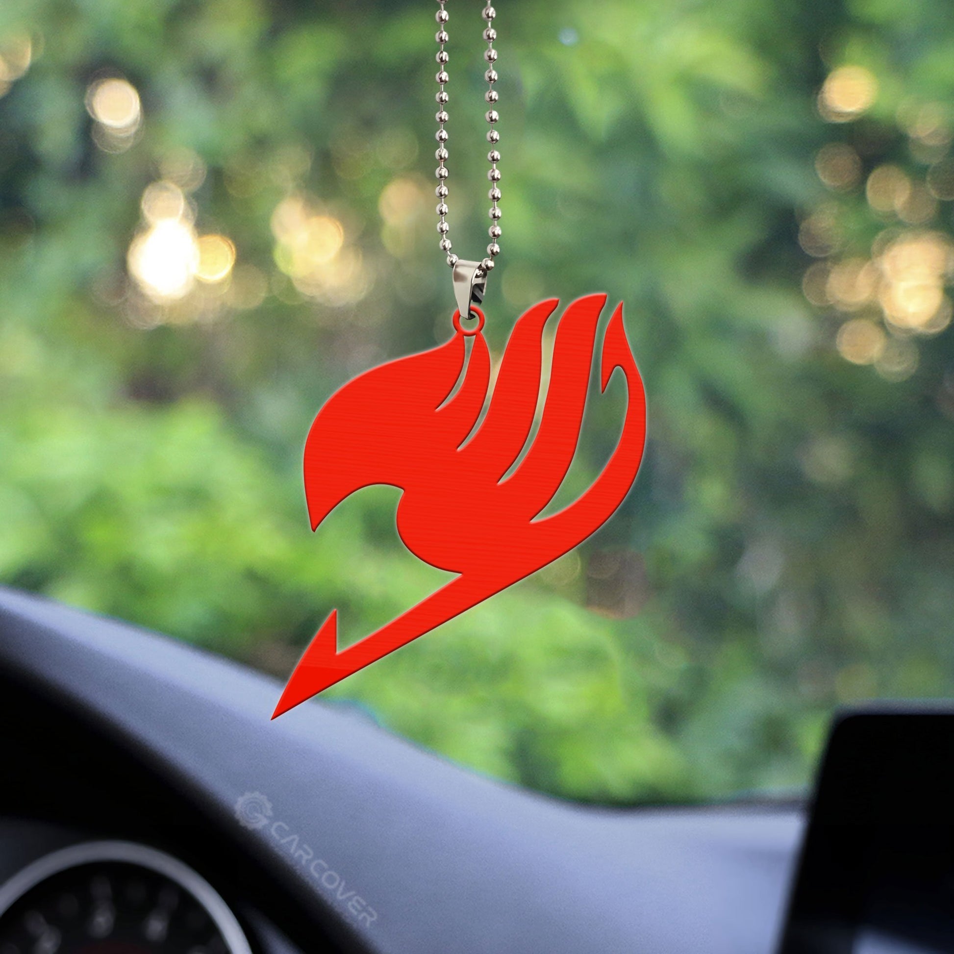 Red Fairy Tail Symbol Ornament Custom Anime Car Accessories - Gearcarcover - 2