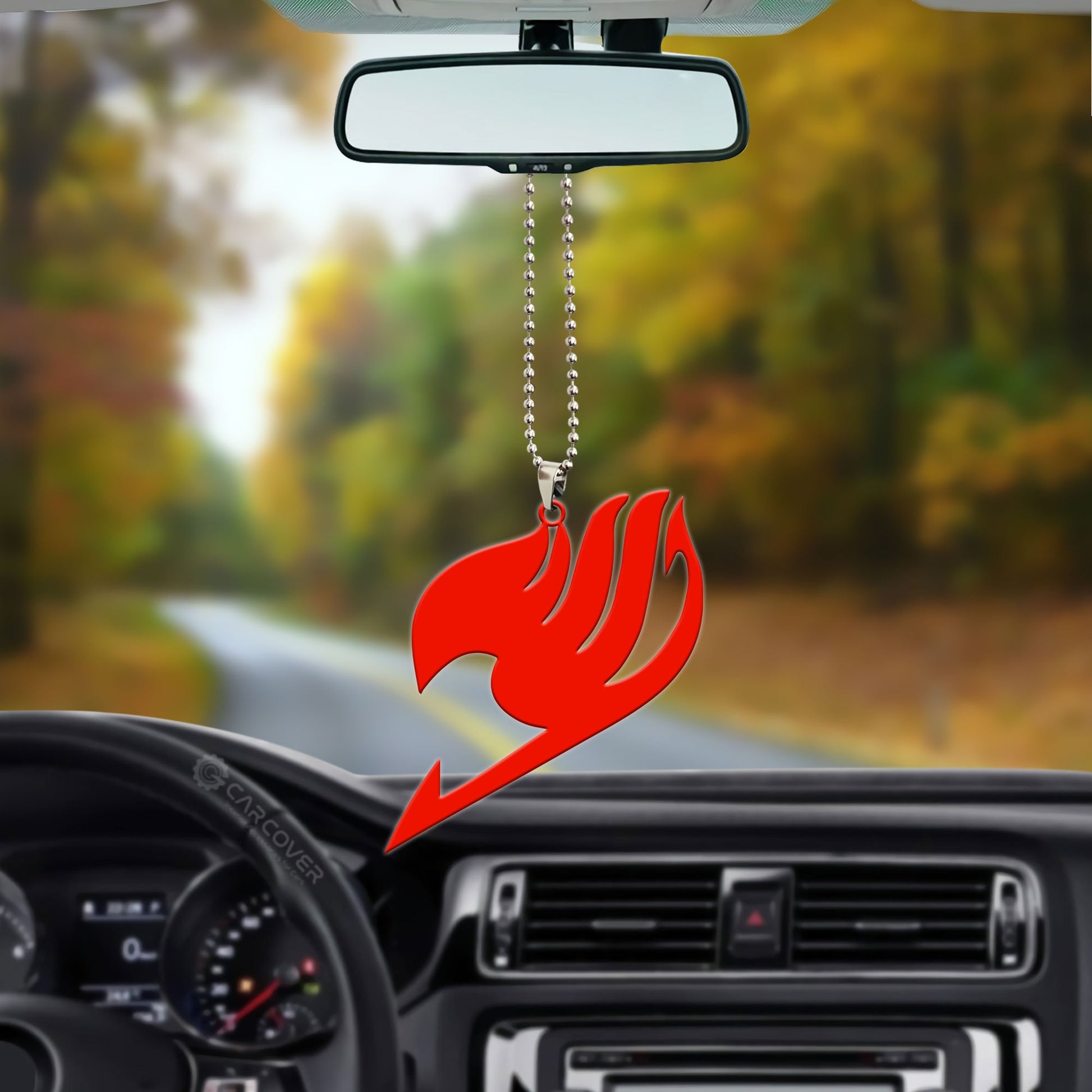 Red Fairy Tail Symbol Ornament Custom Anime Car Accessories - Gearcarcover - 3