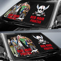 Red Hair Pirates Car Sunshade Custom One Piece Anime Car Accessories - Gearcarcover - 2