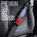 Red Hibiscus Flowers Seat Belt Covers Custom Turtle Animal Car Accessories - Gearcarcover - 2