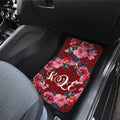 Red Rose Car Floor Mats Custom Personalized Name Car Accessories - Gearcarcover - 4