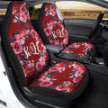 Red Rose Car Seat Covers Custom Personalized Name Car Accessories - Gearcarcover - 3