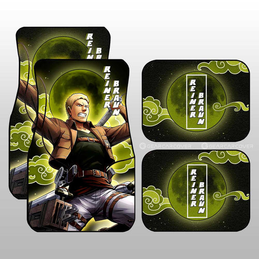 Reiner Braun Car Floor Mats Custom Attack On Titan Anime - Gearcarcover - 1