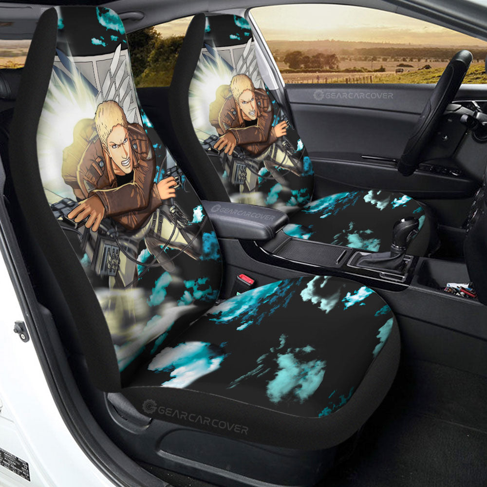 Reiner Braun Car Seat Covers Custom Attack On Titan Anime Car Accessories - Gearcarcover - 3
